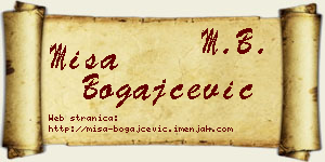 Miša Bogajčević vizit kartica